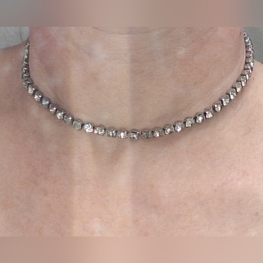 Vintage CAROL DEB |  Clear Rhinestone Choker/Necklace
